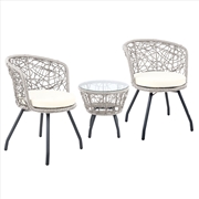 Buy Gardeon Outdoor Patio Chair and Table - Grey