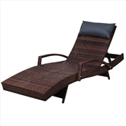 Buy Gardeon Outdoor Sun Lounge Furniture Day Bed Wicker Pillow Sofa Set