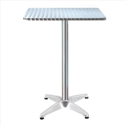 Buy Bar Table Outdoor Furniture Adjustable Aluminium Pub Cafe Indoor Square Gardeon