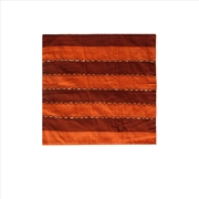 Buy IDC Homewares Ayra Sequined Embroidered Cushion Cover Burnt Orange