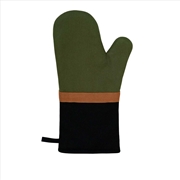 Buy J Elliot Home Selby Cotton Oven Mitt 34 x 15 cm Olive & Black