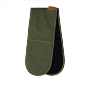 Buy J Elliot Home Selby Cotton Double Oven Mitt Glove 17 x 82 cm Olive & Black