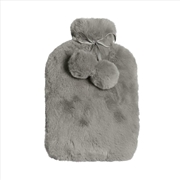 Buy J.Elliot Home Amara Hot Water Bottle with Super Plush Faux Fur Cover Grey