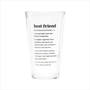 Buy Defined Pint Glass - Best Friend