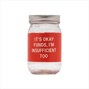 Buy Glass Jar Money Bank - Insufficient (Red)