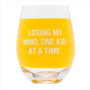 Buy Wine Glass - Losing My Mind (Yellow)