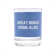 Buy Rocks Glass - Great Minds Drink Alike
