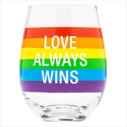 Buy Wine Glass - Love Always Wins (Pride)