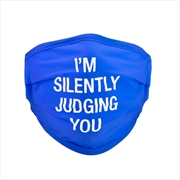 Buy Face Mask - Silently Judging You (Blue)