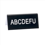 Buy Desk Sign Small - Abcdefu