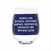 Buy Wine Glass - Mythical Creatures (Blue)