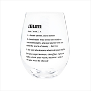 Buy Defined Wine Glass - Mum
