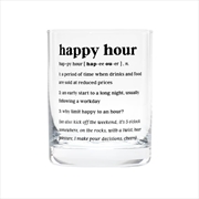 Buy Defined Rocks Glass - Happy Hour