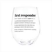 Buy Defined Wine Glass - First Responder