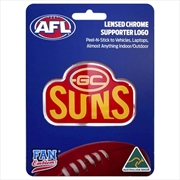 Buy Fan Emblems Afl - Gold Coast Suns Logo Decal