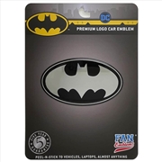 Buy Fan Emblems Dc - Batman Oval Logo Decal (Black & Chrome)
