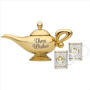 Buy Disney Tea Pot & Glasses Set - Aladdin - Lamp