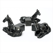 Buy Potty Feet - Antique Bronze Horse Laying (Set Of 3)