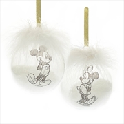 Buy Collectible Christmas Bauble Set - Mickey & Minnie