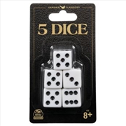 Buy Classic Games Pack of 5 Dice REFRESH