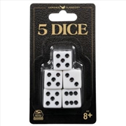 Buy Classic Games Pack of 5 Dice REFRESH