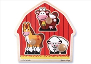 Buy Barn Animals Knob Puzzle - 3 Piece