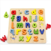Buy Viga Wooden Block Puzzle Alphabet Lower Case