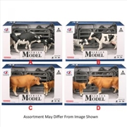 Buy Farm Animals Cow with Calf with Accessories assorted (Sent At Random)