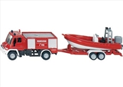 Buy Mercedes Benz Fire Engine with Boat - 1:87 Scale