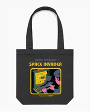 Buy Space Invader Tote Bag - Black