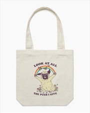 Buy All The Pugs I Give Tote Bag - Natural