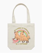 Buy Be A Capybara Tote Bag - Natural