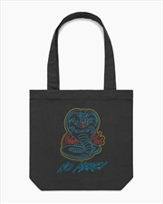 Buy Cobra Kai No Mercy Neon Tote Bag - Black