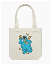 Buy Cookie Monster Om Nom Nom Tote Bag - Natural