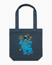 Buy Cookie Monster Om Nom Nom Tote Bag - Petrol Blue