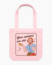 Buy Your Opinions Are Shit Tote Bag - Pink