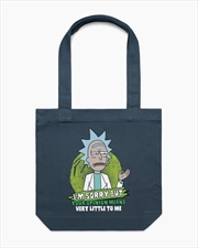 Buy Your Opinion Means Very Little To Me Tote Bag - Petrol Blue