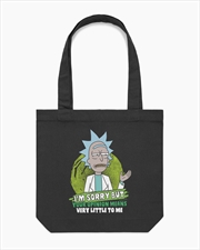 Buy Your Opinion Means Very Little To Me Tote Bag - Black