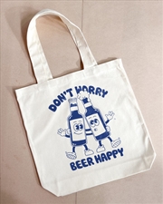 Buy Dont Worry Beer Happy Tote Bag - Natural