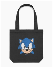 Buy Sonic Face Tote Bag - Black