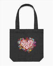 Buy All You Need Is Love Tote Bag - Black