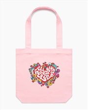 Buy All You Need Is Love Tote Bag - Pink