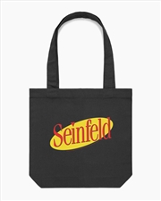 Buy Seinfeld Logo Tote Bag - Black