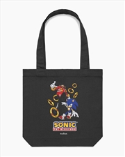 Buy Sonic Dont Stop Running Tote Bag - Black