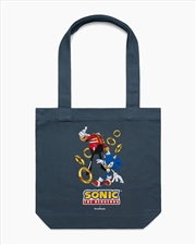 Buy Sonic Dont Stop Running Tote Bag - Petrol Blue