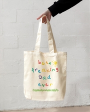 Buy Best Freaking Dad Ever Tote Bag - Natural