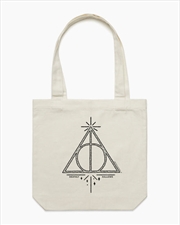 Buy Deathly Hallows Logo Tote Bag - Natural