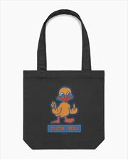 Buy Duck You Tote Bag - Black