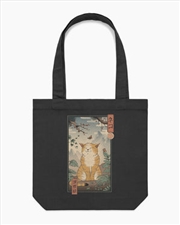 Buy Edo Cat Tote Bag - Black