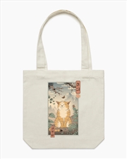 Buy Edo Cat Tote Bag - Natural